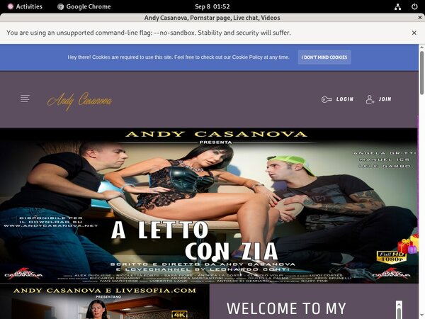 Andy Casanova Signup Page