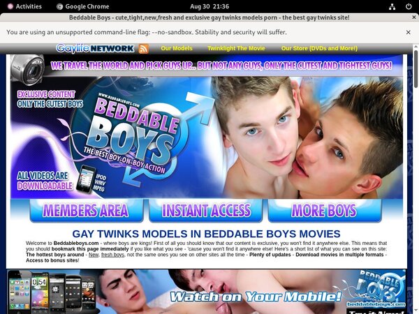 Beddable Boys Alternate Payment