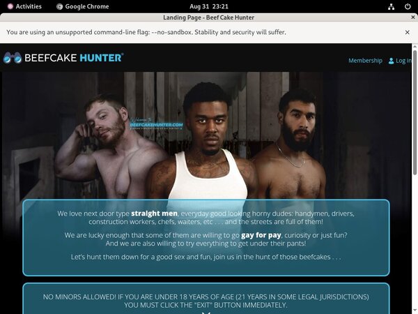 Beefcakehunter Discounted Membership