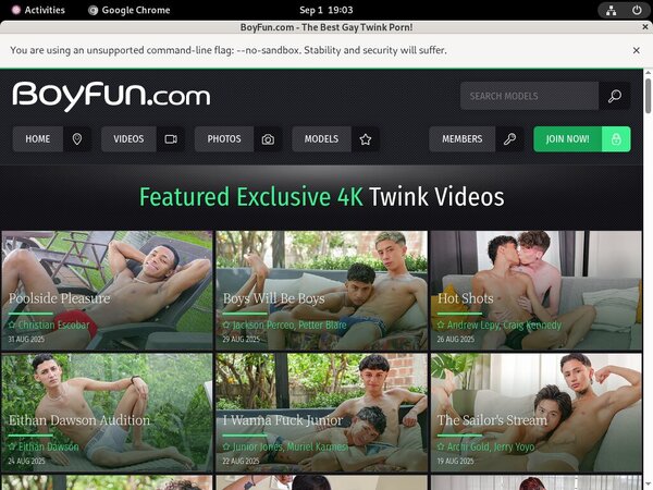 Boy Fun Signup Discount