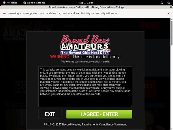 Brand New Amateurs New Password