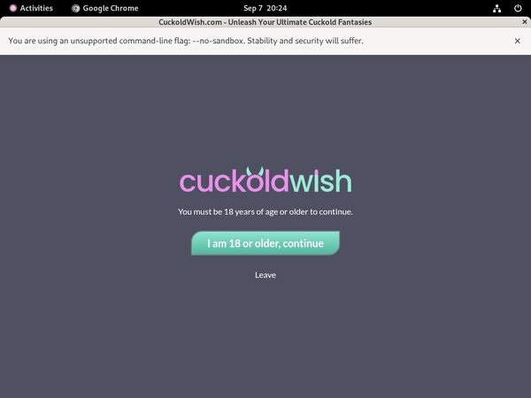 Cuckoldwish Billing Form