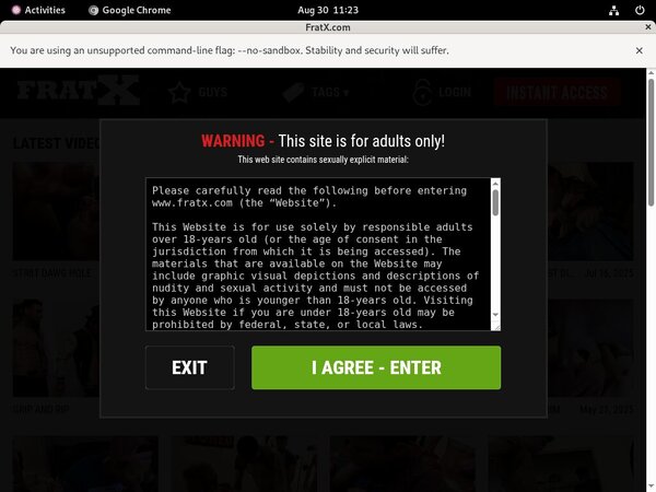 Fraternityx.com Discount Url