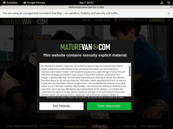 Free Accounts In Mature Van