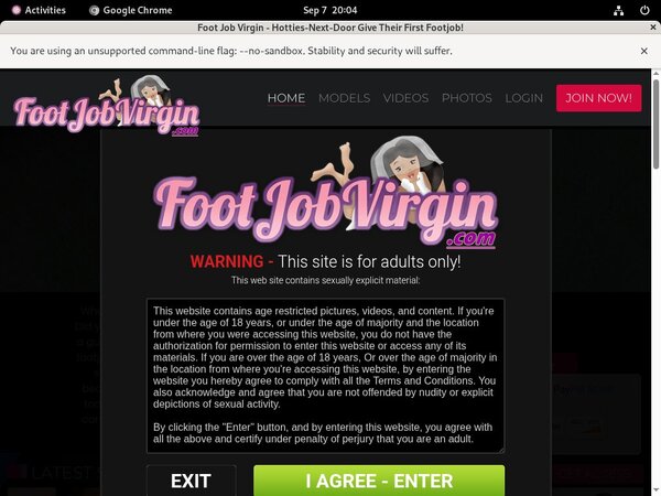Free Foot Job Virgin Access