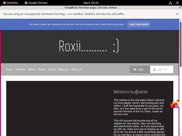 Free FoxxyRoxii Account And Password