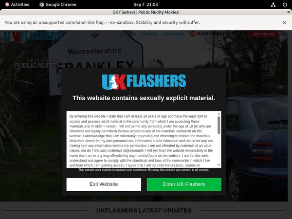 Free Video UK Flashers
