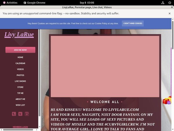 Join LivyLaRue Paypal