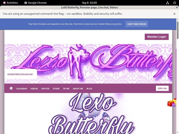 LeXOButterfly Account Password