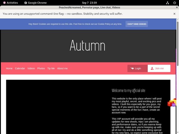 Peachesncreamed.modelcentro.com Subscription