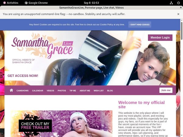 SamanthaGraceLive Free Password