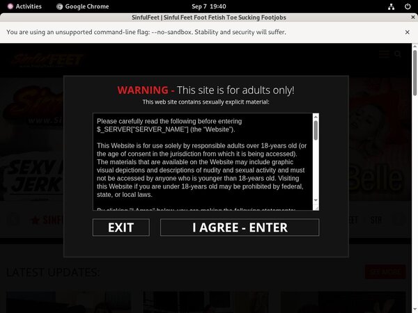 Sinfulfeet.com Premium Logins