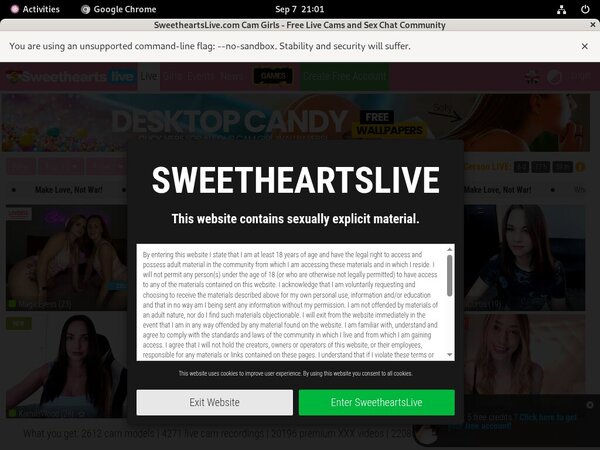 Sweetheartslive Login Password