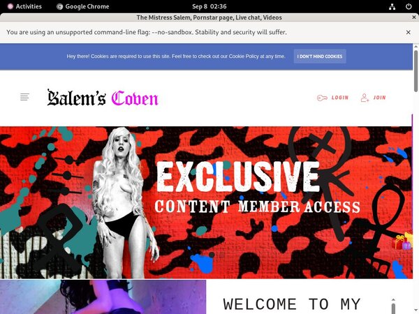 TheMistressSalem With European Credit Card